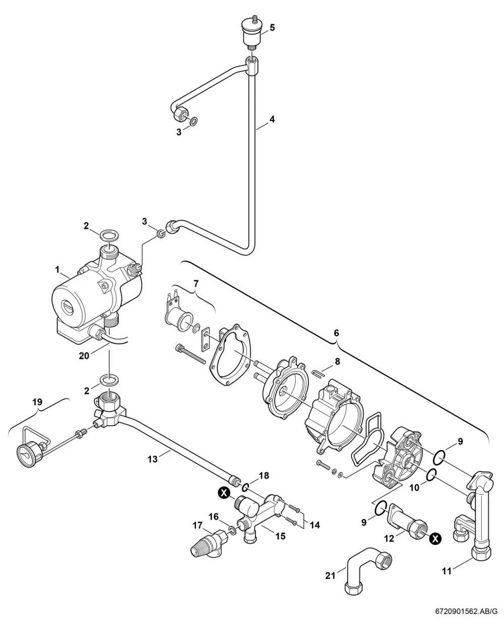 Pumpe/Hydraulikschalter