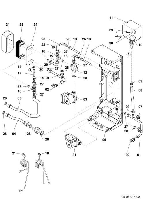 Wärmeauskopplungsmodul Hydraulik