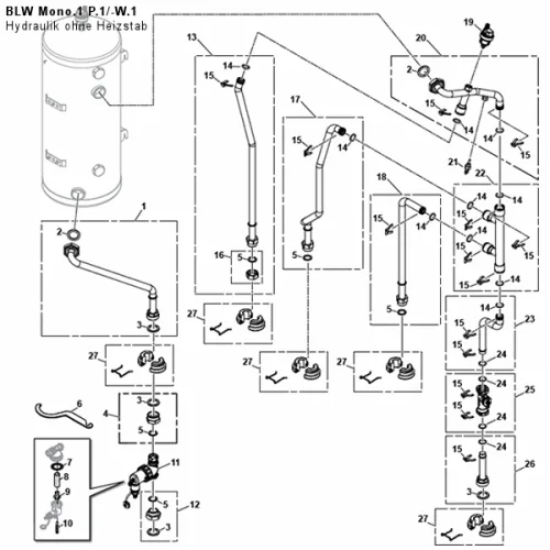 Hydraulik ohne Heizstab