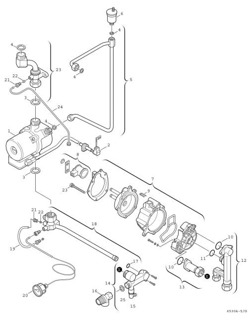 Pumpe/Hydraulikschalter