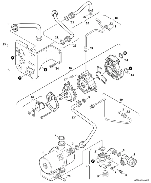 Pumpe/Hydraulikschalter
