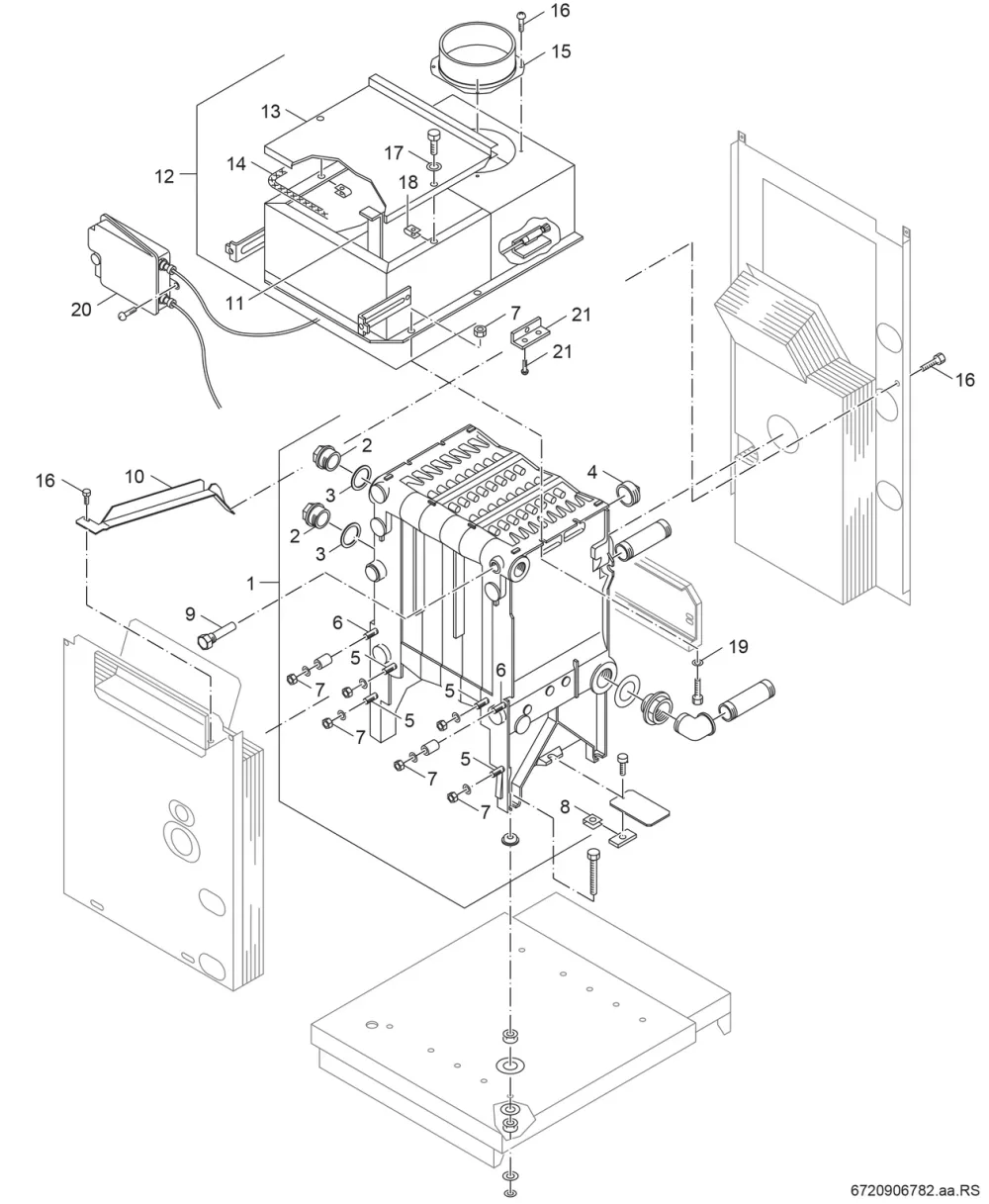 Kesselblock Grundausstaattung