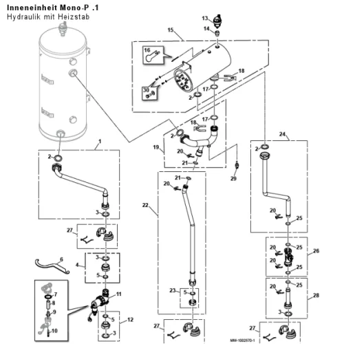 Hydraulik mit Heizstab