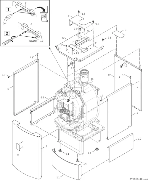 Verkleidung OC 8000F 19/27