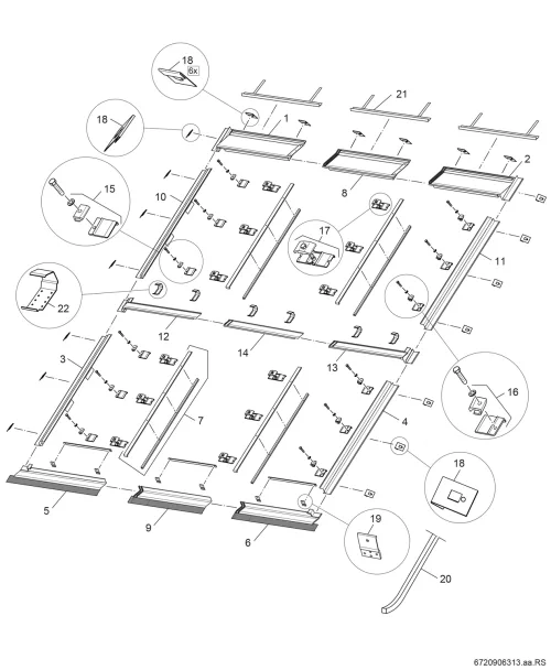 Indachbefestigungs-Set