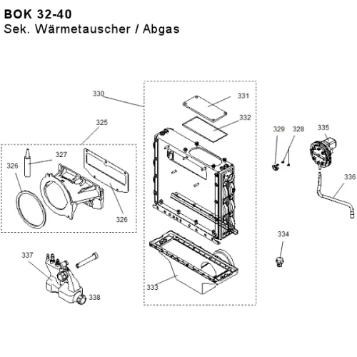Sek. Wärmetauscher / Abgas