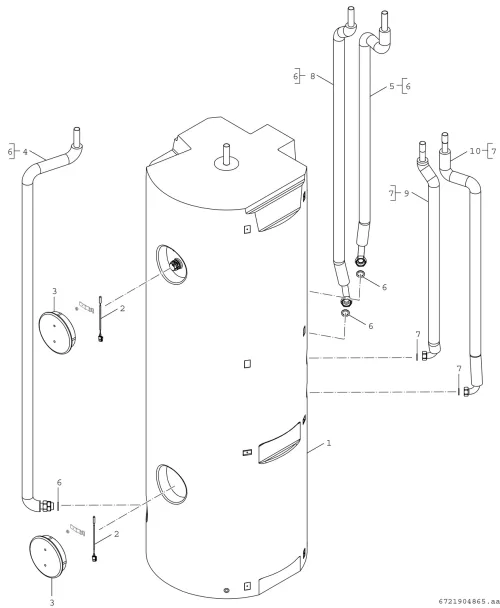 Speicher + Rohre 300l