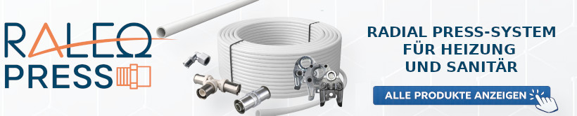 RALEO PRESS Radial Press-System für Heizung und Sanitär – alle Produkte anzeigen