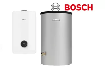 Logo der Firma Bosch, bestehend aus einem grafischen Symbol und dem Schriftzug "BOSCH" in roter Schrift.