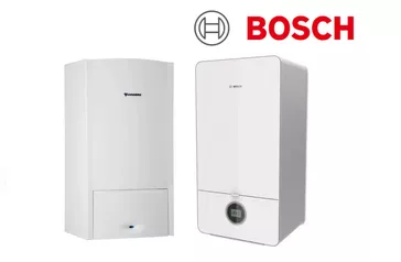 Logo der Firma Bosch, bestehend aus einem grafischen Symbol und dem Schriftzug "BOSCH" in roter Schrift.