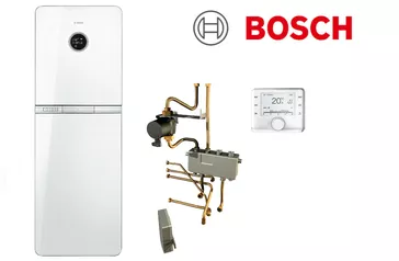 Logo der Firma Bosch, bestehend aus einem grafischen Symbol und dem Schriftzug "BOSCH" in roter Schrift.