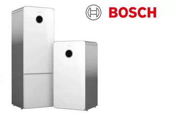 Logo der Firma Bosch, bestehend aus einem grafischen Symbol und dem Schriftzug "BOSCH" in roter Schrift.