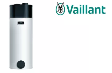 Logo der Marke Vaillant mit einem stilisierten Hasen im Kreis und dem Schriftzug "Vaillant" in Türkis.