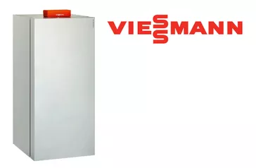 Logo der Firma Viessmann in rot auf weißem Hintergrund.
