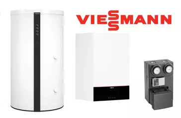 Logo der Firma Viessmann in rot auf weißem Hintergrund.
