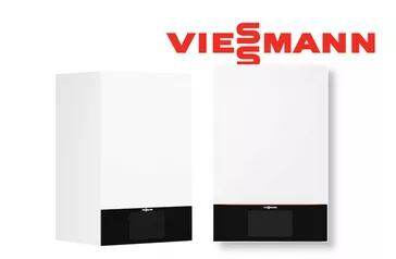 Logo der Firma Viessmann in rot auf weißem Hintergrund.