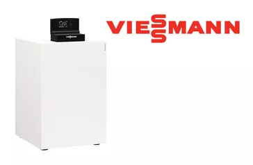 Logo der Firma Viessmann in rot auf weißem Hintergrund.