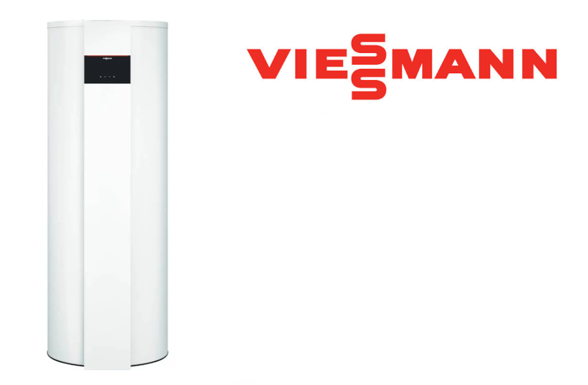 Logo der Firma Viessmann in rot auf weißem Hintergrund.