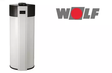 Logo der Marke WOLF, bestehend aus grauen Buchstaben auf weißem Hintergrund und einem roten Kreis innerhalb eines grauen Rechtecks.