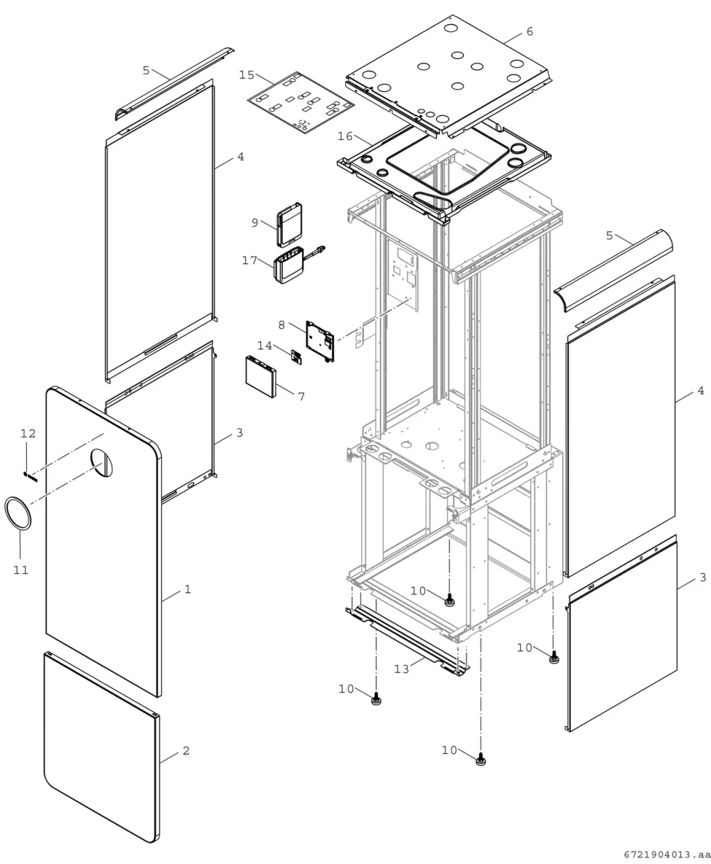 Verkleidung + Bedienteil