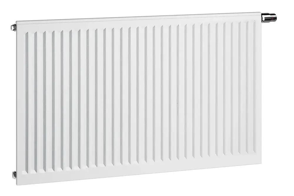Weißer Kermi Profil Ventilheizkörper, Typ 10, 700x900 mm, Ventil rechts.