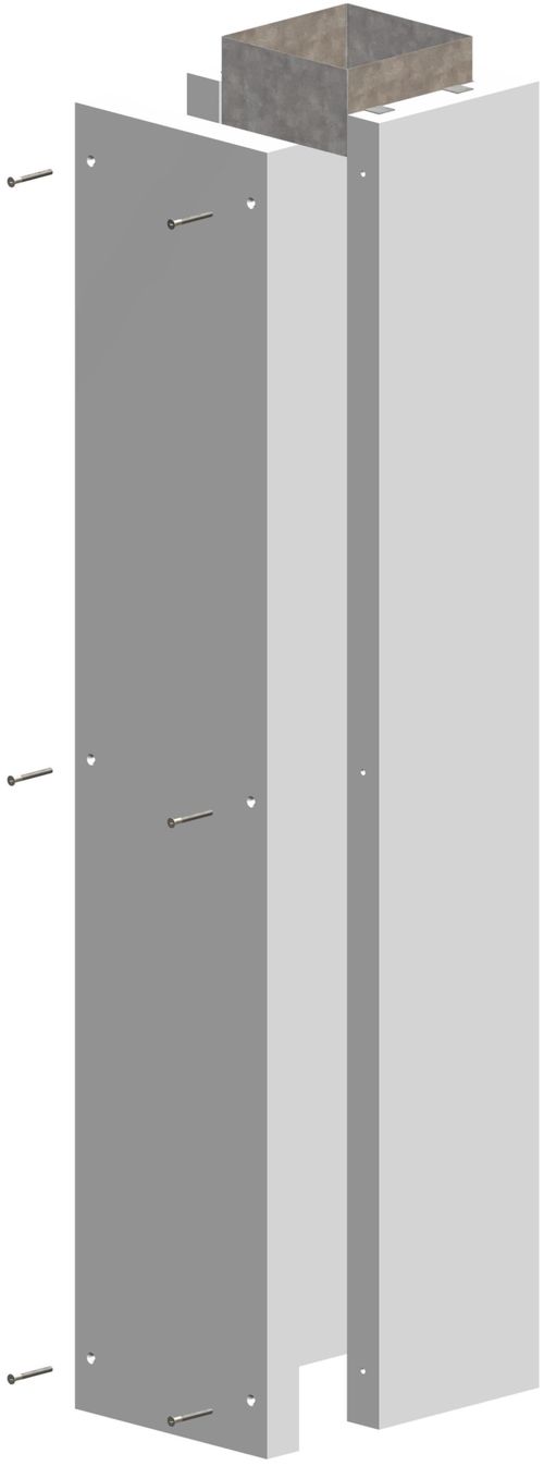 AT-L90-Schacht-1195mm-160x160-240x240-einseitig-offen-m-Steckverbinder-252419