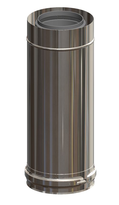 ATEC-Rohrelement-DN160-230-L440mm-Edelstahl-blank-kuerzbar-706718