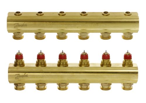 Danfoss-FBH-Verteiler-FHF-6-Kreise-ohne-Durchflussanzeige-088U0506