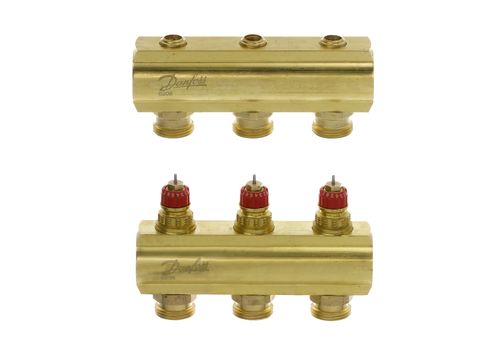 Danfoss-FBH-Verteiler-FHF-3-Kreise-ohne-Durchflussanzeige-088U0503