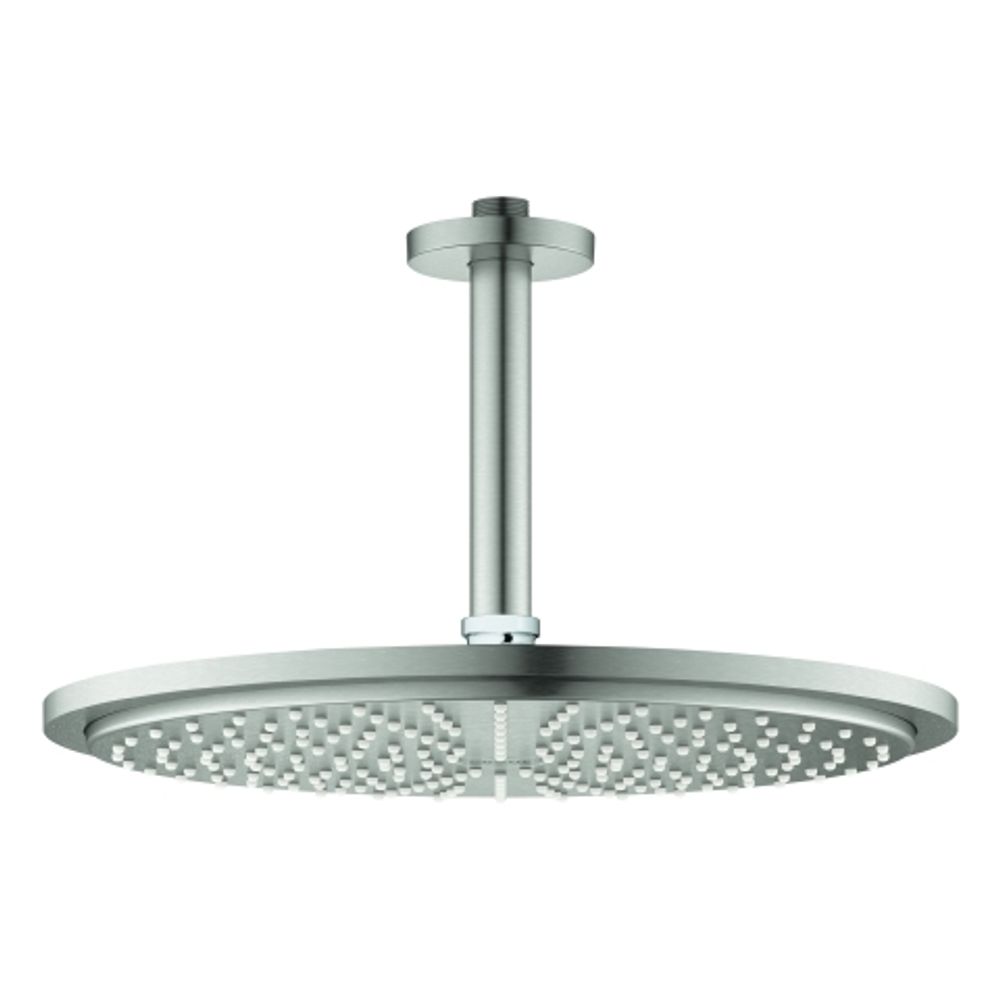 https://raleo.de:443/files/img/11eee7c213fa51d3be4bb42e99482176/size_l/GROHE-Kopfbrauseset-Rainshower-Cosm-310-26067-Deckenauslass-142mm-supersteel-26067DC0