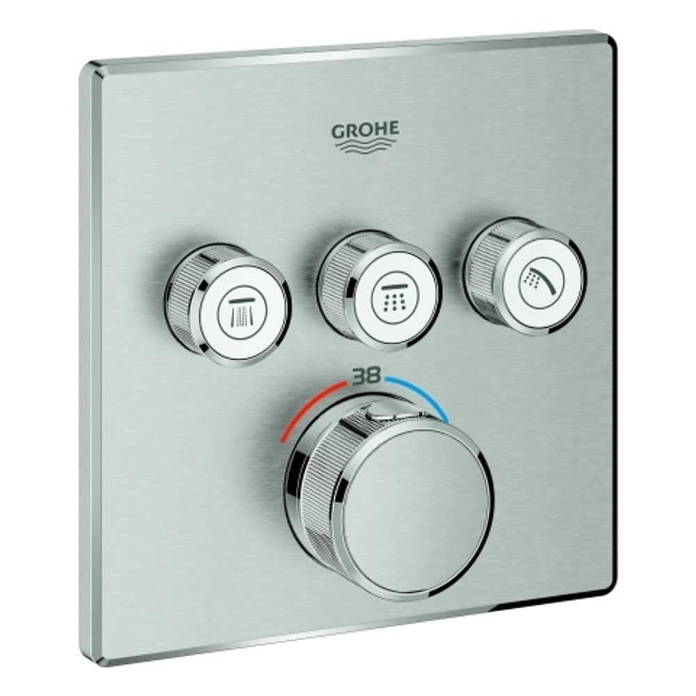 https://raleo.de:443/files/img/11eee7c44e3a305ebe4bb42e99482176/size_l/GROHE-Thermostat-Grohtherm-SmartControl-29126-eckig-FMS-3-ASV-supersteel-29126DC0