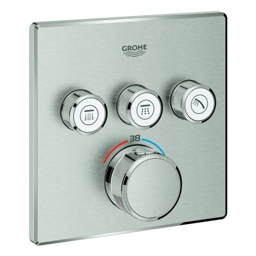 GROHE-Thermostat-Grohtherm-SmartControl-29126-eckig-FMS-3-ASV-supersteel-29126DC0