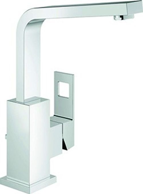 GROHE-EH-WT-Batterie-Eurocube-23135-EcoJoy-hoher-Ausl-Zugst-Abl-grt-chrom-2313500E