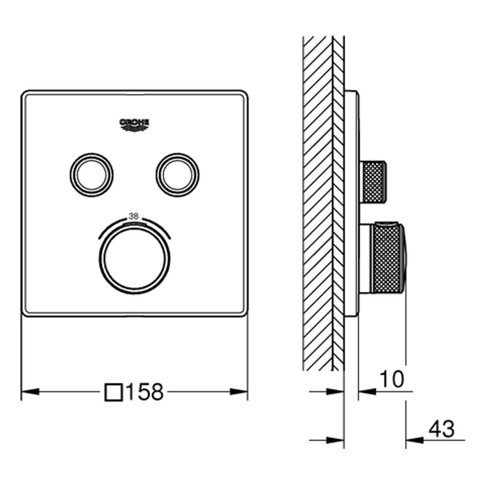 https://raleo.de:443/files/img/11eee7d201138064be4bb42e99482176/size_l/GROHE-Thermostat-Grohtherm-SmartControl-29124-eckig-FMS-2-Absperrventile-chrom-29124000_v2