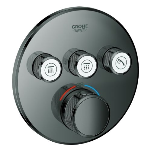 GROHE-Thermostat-Grohtherm-SmartControl-29121-FMS-rund-3-ASV-hard-graphite-29121A00