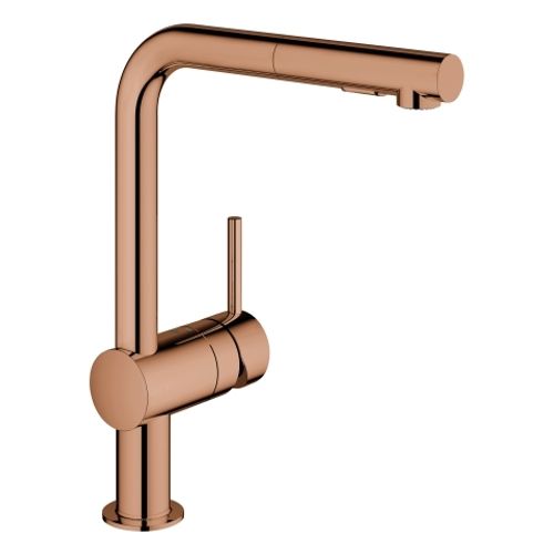 GROHE-EH-Spueltischbatterie-Minta-30274-L-Auslauf-auszb-Spuelbrause-warm-sunset-30274DA0