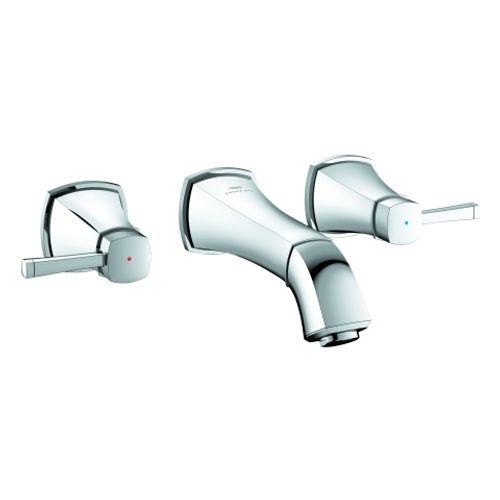 GROHE-3-Loch-WT-Batterie-Grandera-20622-Wandmontage-FMS-Ausladung-177mm-chrom-20622000