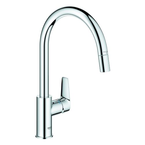 GROHE-EH-Spueltischbatterie-BauEdge-30536-hoher-Auslauf-azb-Laminarbrause-chrom-30536000