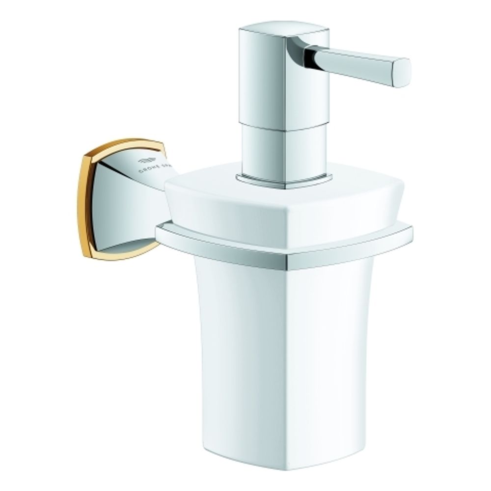 https://raleo.de:443/files/img/11eee86d47ade34fbe4bb42e99482176/size_l/GROHE-Halter-Grandera-40910-mit-Keramik-Seifenspender-chrom-gold-40910IG0