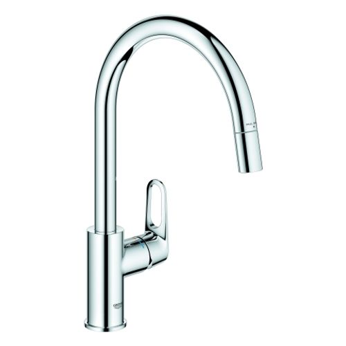 GROHE-EH-Spueltischbatterie-BauFlow-30549-hoher-Auslauf-azb-Laminarbrause-chrom-30549000