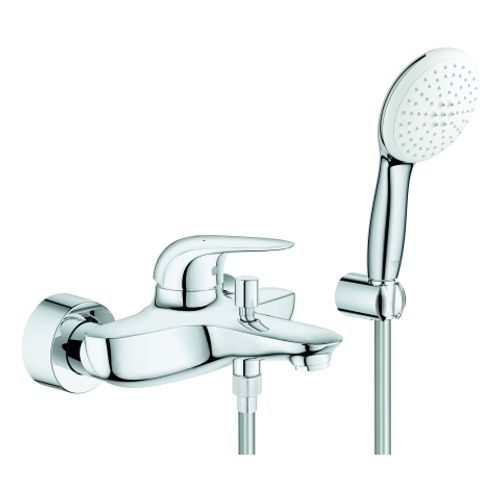 GROHE-EH-Wannenbatt-Eurostyle-25286_3-mit-Wandhalterset-Hebel-geschl-chrom-25286003