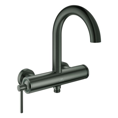 GROHE-Einhand-Wannenbatterie-Atrio-24367-Wandmontage-hard-graphite-geb-24367AL0