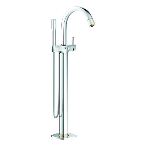 GROHE-Einhand-Wannenbatterie-Grandera-24375-Bodenmontage-FMS-chrom-gold-24375IG0