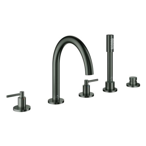 GROHE-5-L-Wannen-Kombin-Atrio-29407-FMS-Hebelgriff-hard-graphite-gebuerstet-29407AL0