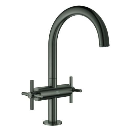 GROHE-WT-Einlochbatterie-Atrio-21144-DN15-L-Size-Kreuz-Gr-hard-graphite-geb-21144AL0