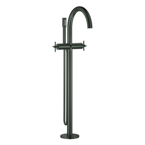 GROHE-2-Griff-Wannenbatt-Atrio-25272-FMS-Bodenm-Kreuz-Gr-hard-graphite-geb-25272AL0