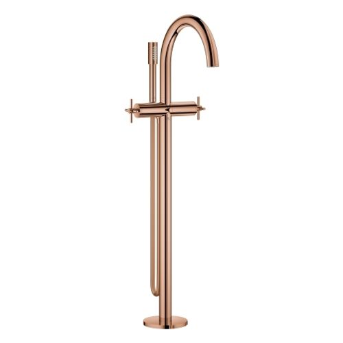 GROHE-2-Griff-Wannenbatt-Atrio-25272-FMS-Bodenmontag-Kreuz-Griff-warm-sunset-25272DA0