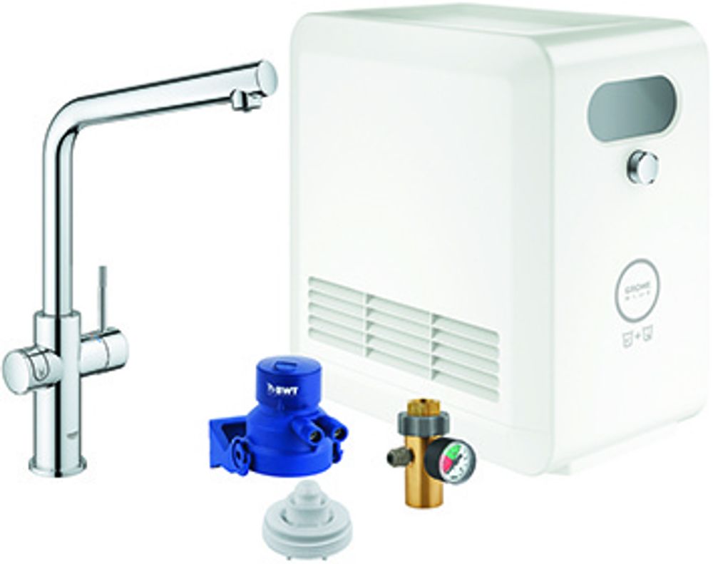 https://raleo.de:443/files/img/11eee8a183401411be4bb42e99482176/size_l/GROHE-Starterkit-GROHE-Blue-Professional-31347_3-L-Auslauf-BT-WIFI-chrom-31347003