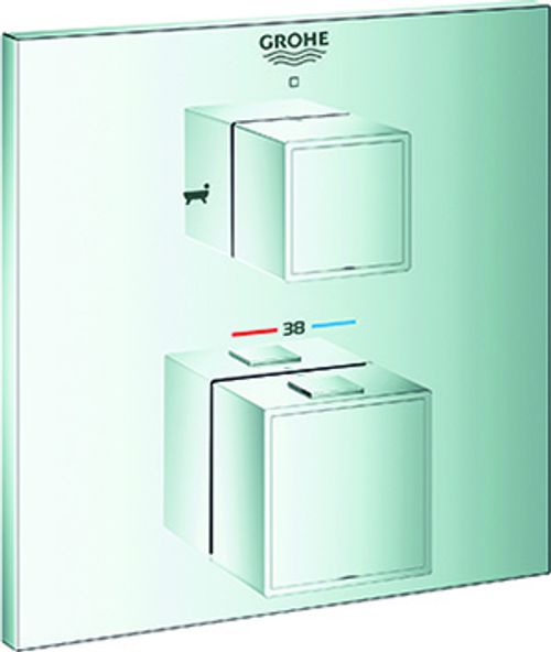 GROHE-THM-Wannenbatterie-Grohtherm-Cube-24155-FMS-fuer-35600-2-Wege-Umst-chrom-24155000