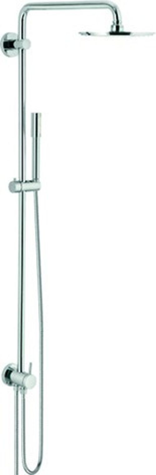 GROHE-Duschsystem-Rainshower-210-27058-mit-Umstellung-Kopf-u-Handbrause-chrom-27058000